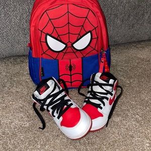 Toddler Jordan 1’s Black/Red/White